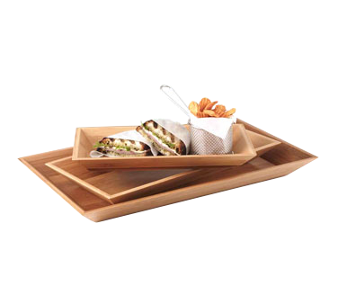 American Metalcraft BAM14 Bamboo Rectangular Tray