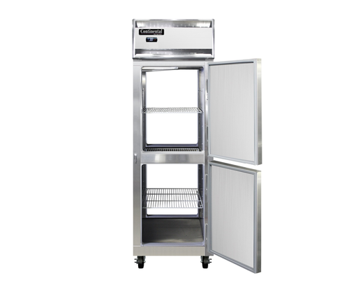 Continental Refrigerator 1F-SA-PT-HD 26" W One-Section Solid Door Pass-Thru Freezer - 220 Volts