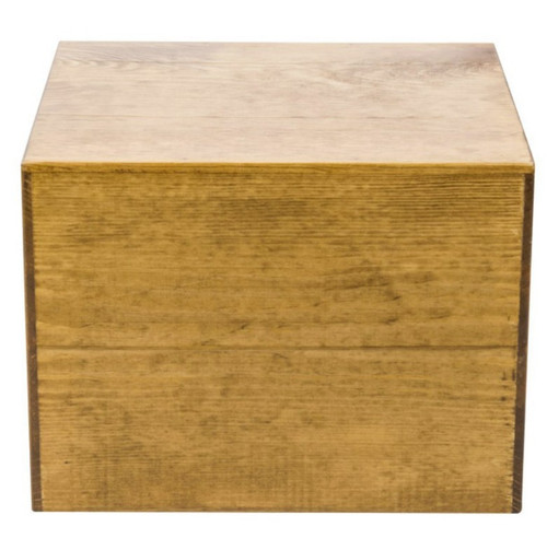 Cal-Mil 432-9-99 12"W x 12"D x 9"H Wood Madera Display Crate/Riser