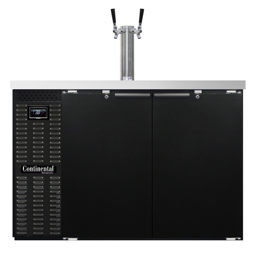 Continental Refrigerator KC50N 50"W Solid Door Keg Cooler