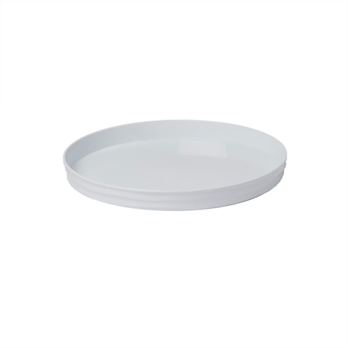 American Metalcraft BL10W 10.38" Plastic White Round Lid and Plate