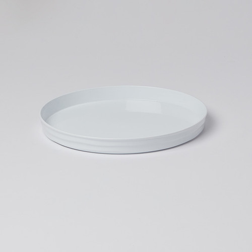 American Metalcraft BL10W 10.38" Plastic White Round Lid and Plate
