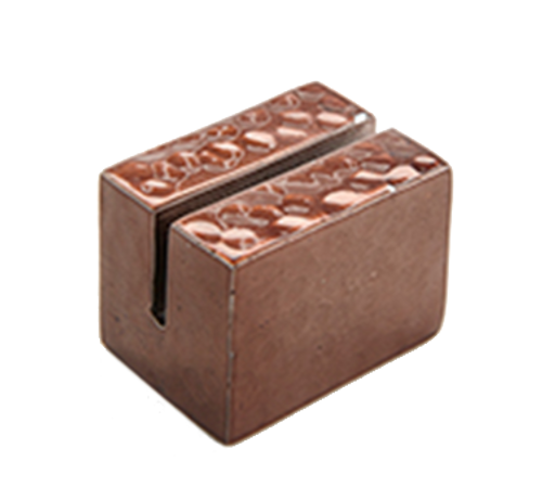 American Metalcraft BHCHR1 1.5" W Copper Rectangular Card Holder
