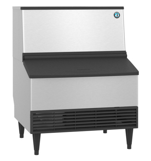 Hoshizaki KM-301BAK 30" W Stainless Steel Air-Cooled Cube Ice Maker with Bin - 115 Volts