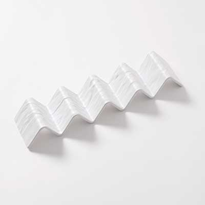 American Metalcraft THMW5 13.25"L x 3"W x 2"H Melamine Taco Holder