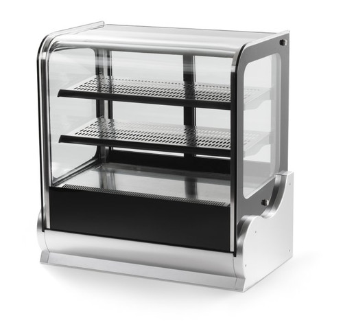 Vollrath 40866 Heated Cubed Display Case 47-1/4"W X 21-1/4"D X 37"H Countertop Full Service 790 Watts