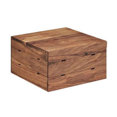 Cal-Mil 3628-7-78 12"W x 12"D x 7"H Square Mid-Century Crate Riser