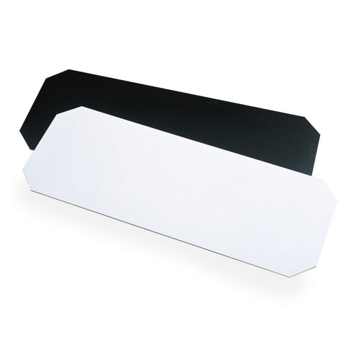Metro 1436Bwi Super Erecta Decorative Shelf Inlay 36"W Hardboard Mat Vinyl Coated Black/White Reversible