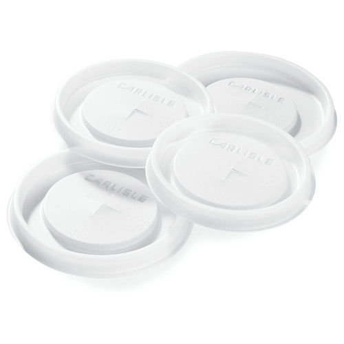 Carlisle 5212L30 Polystyrene Translucent Disposable Lid (1,000 Each Per Case)
