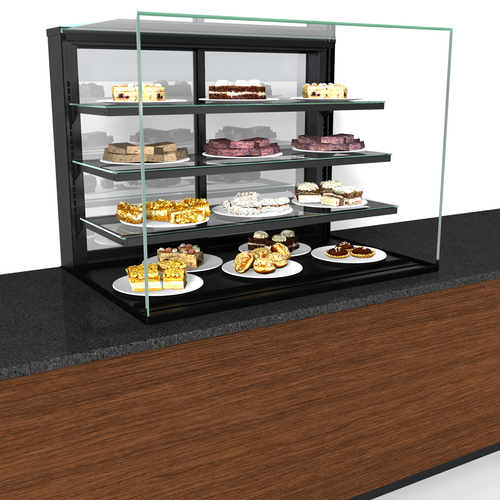 Structural Concepts NE4835DSV 47.75" W Glass Reveal Service Non-Refrigerated Slide In Counter Case