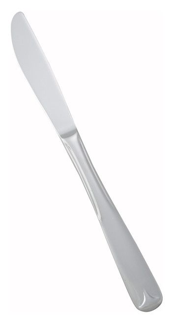 Winco 0010-08 8-1/8" 18/10 Stainless Steel Heavy Weight Dinner Knife (Contains 1 Dozen)
