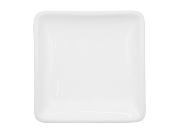 CAC China F-CB5 6 Oz. Bone White Porcelain Square Paris-French Dish (3 Dozen Per Case)