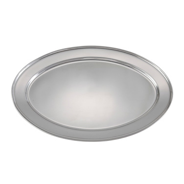 Winco OPL-18
 Stainless Steel
 Oval
 Platter