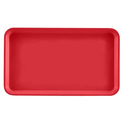 Cambro 915510 8.75" Red Rectangle Camtray - 12/Case