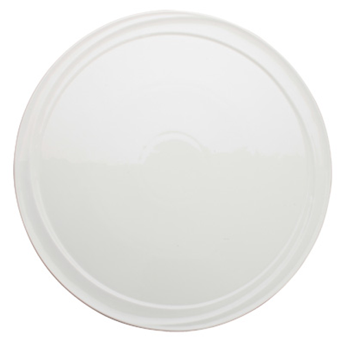Winco WDP007-103 12" Porcelain Bright White Round Plate (12 Each Per Case)