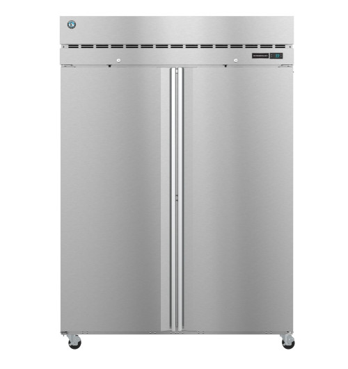 Hoshizaki F2A-FS 55" W Two-Section Solid Door Reach-In Steelheart Series Freezer - 115 Volts