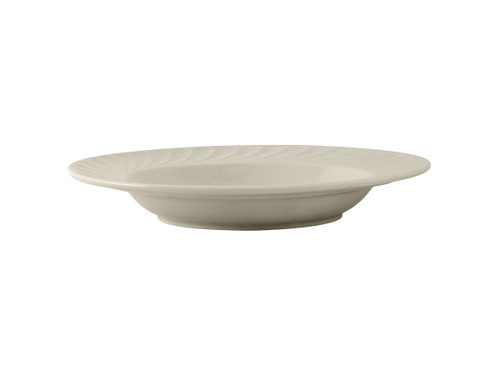 Tuxton MED-111 11-1/8" 16-1/2 Oz. Ceramic American White/Eggshell Round Pasta Bowl (1 Dozen)