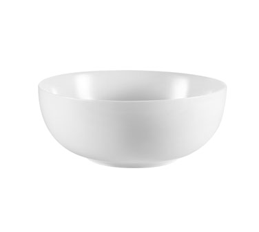 CAC China MXS-11 5 Qt. Super White Porcelain Round Catering Collection Mix Salad Bowl (6 Each Per Case)