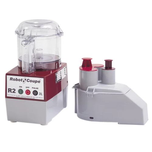 Robot Coupe R2NCLR 3 L. Clear Polycarbonate Bowl Commercial Food Processor - 120 Volts, 1 HP