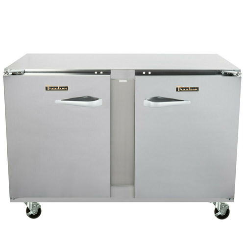 Traulsen UHT48-LL-SB 48"W Two-Section Solid Door Reach-In Dealer's Choice Compact Undercounter Refrigerator