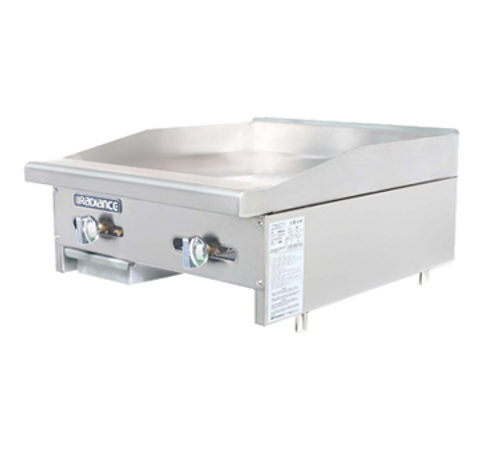 Turbo Air TAMG-24-LP 24" Liquid Propane Countertop Radiance Griddle - 44,000 BTU