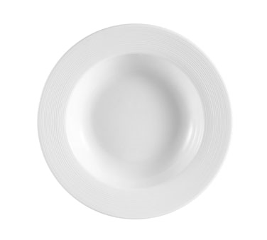 CAC China HMY-120 12" Dia. 22 Oz. Super White Porcelain Round Harmony Pasta Bowl (1 Dozen)