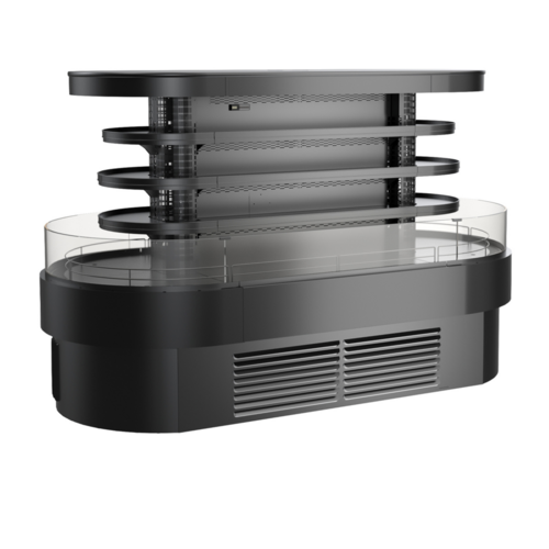 Structural Concepts FSI860R 99.75" W Oasis Refrigerated Self-Service Island - 208-240 Volts