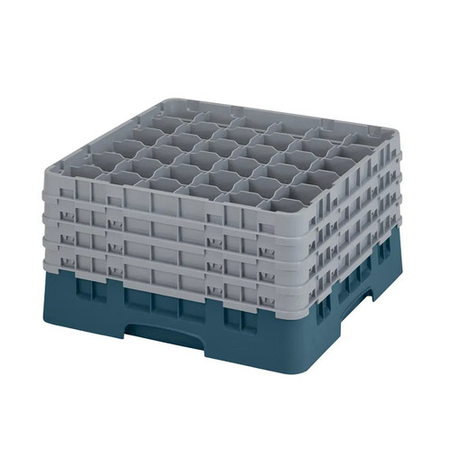 Cambro 36S900414 Camrack Glass Rack With (4) Soft Gray Extenders - 2 Cases