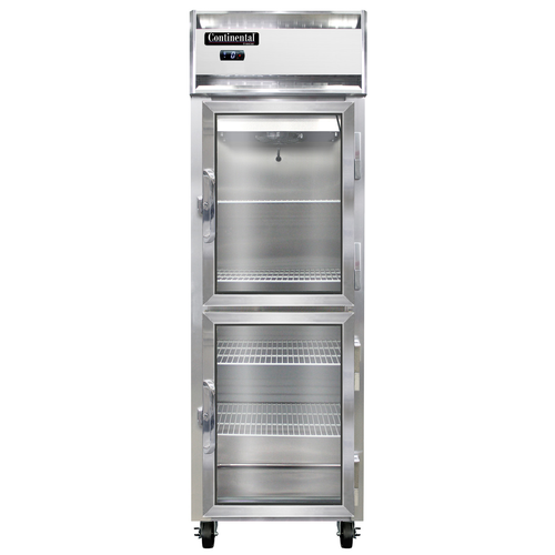 Continental Refrigerator 1FNSAGDHD 26" W One-Section Glass Door Freezer - 115 Volts