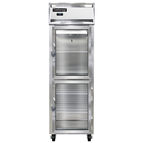 Continental Refrigerator 1FNSAGDHD 26" W One-Section Glass Door Freezer - 115 Volts