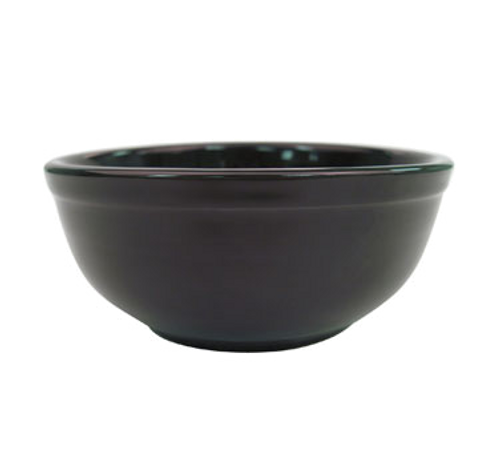 CAC China TG-15-BLK 12.5 Oz. Black Porcelain Round Tango Salad Bowl (3 Dozen Per Case)