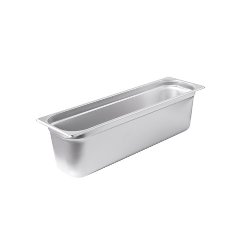 CAC China STPHL-24-6 Half Size Long 6" Deep 24 Ga. Stainless Steel Solid Steam Pan (12 Each Per Case)