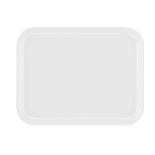 Cambro 1014148 10.06" White Rectangle Camtray - 12/Case
