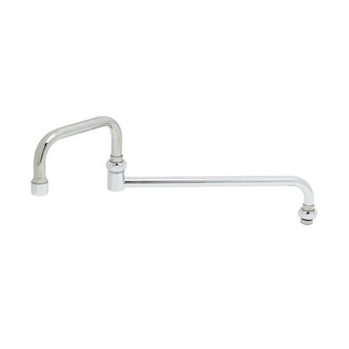 T&S Brass 066X Nozzle swivel 12" long double joint stream regulator outlet