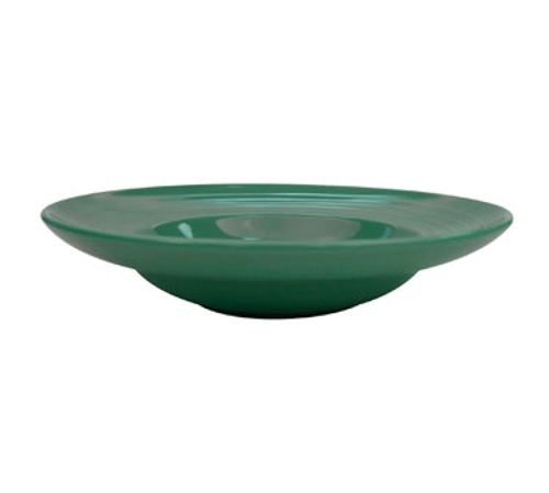 CAC China TG-3-G 9 Oz. Green Porcelain Round Tango Pasta Bowl (2 Dozen Per Case)