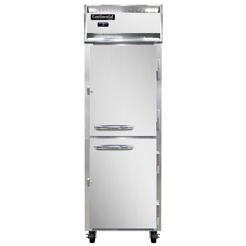 Continental Refrigerator 1F-SS-PT-HD 26" W One-Section Solid Door Pass-Thru Freezer - 115 Volts