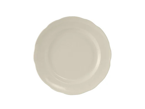 Tuxton TSC-007 7-1/4" Ceramic American White/Eggshell Round Plate (3 Dozen Per Case)