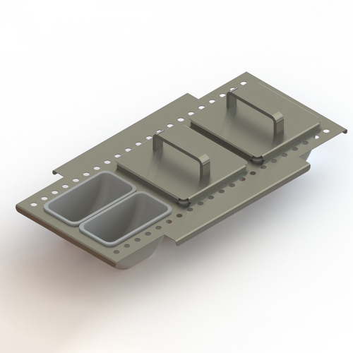 Glastender DICF-12L 6 Cup Condiment Drawer Insert