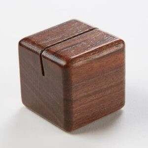 American Metalcraft SWCH 1.12" W Square Wood Card Holder