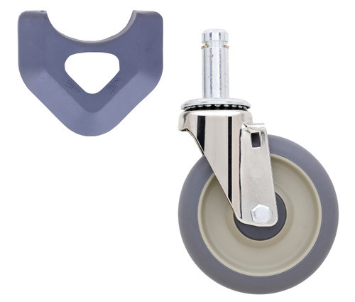 Metro 5Mdxa Stem Caster Swivel 5" Dia. 1-1/4"W Face High Modulus Donut Wheel Tread 250 Lb. Capacity