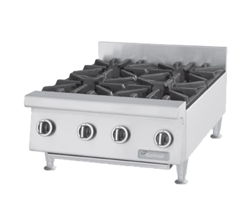 Garland GTOG24-4 23.63" Gas Countertop Hotplate - 120,000BTU