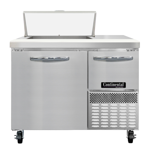 Continental Refrigerator RA43N6 43" W One Door Refrigerated Base Sandwich Unit