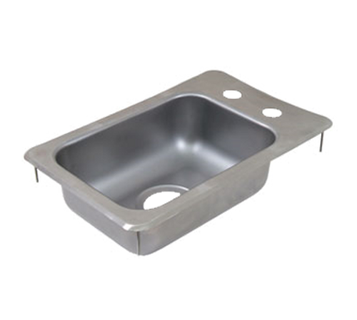 John Boos PB-DISINK101405 1 Compartment Stainless Steel Pro-Bowl Drop-In Sink 12-1/4"W x 18"D x 5"