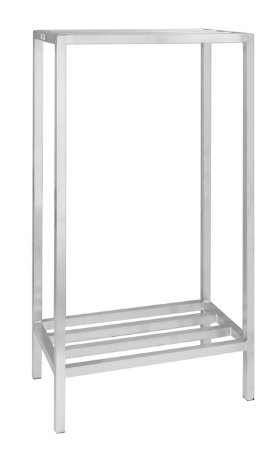 Channel ED2448-2 Lifetime Tough Dunnage Shelving Unit Tubular 48"W 2200 Lbs. Capacity Welded Aluminum Construction