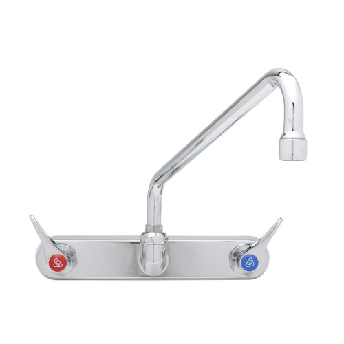 T&S Brass B-1128-CR Faucet Workboard swivel wall mount 12" long standard 8" centers