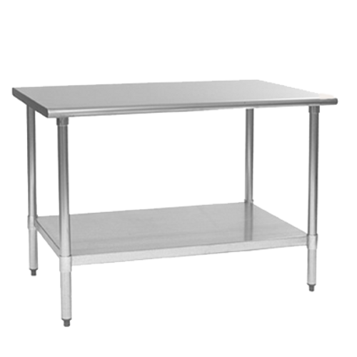 Eagle Group T3060B 60"W X 30"D 430 Stainless Steel Top Budget Series Work Table