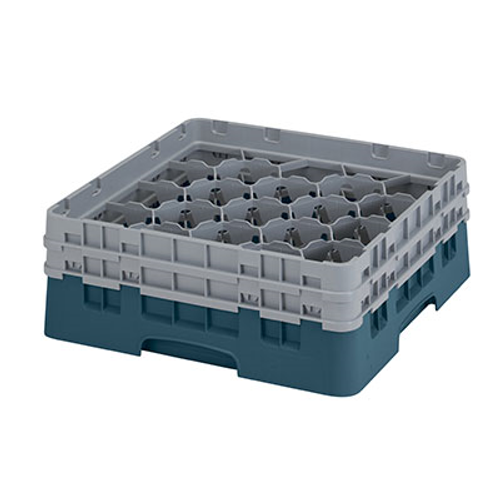 Cambro 20S434414 Camrack Glass Rack With (2) Soft Gray Extenders