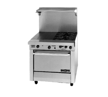 Garland M42-6S-LP 34" Liquid Propane Heavy Duty Range - 35,000 BTU