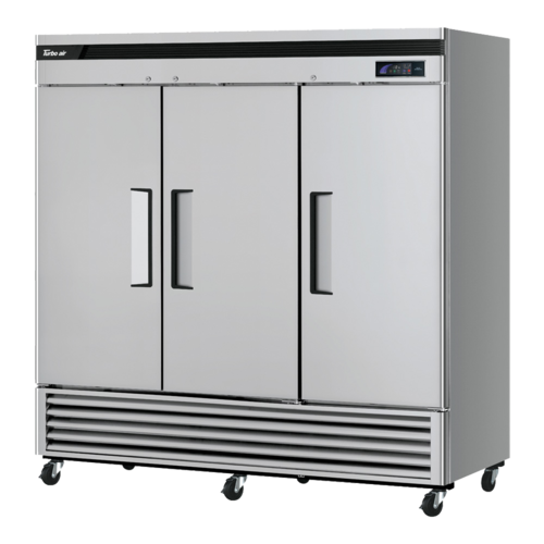 Turbo Air TSF-72SD-N 81.88" W Three-Section Solid Door Reach-In Super Deluxe Freezer - 115 Volts