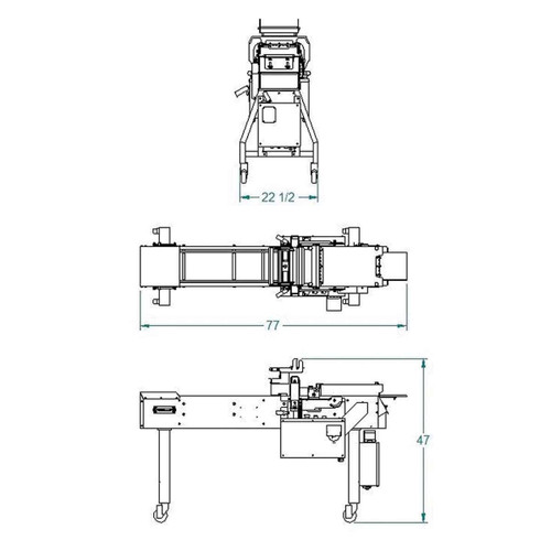 Oliver 1908-E MX Tray Lidder/Packaging System automatic 78"